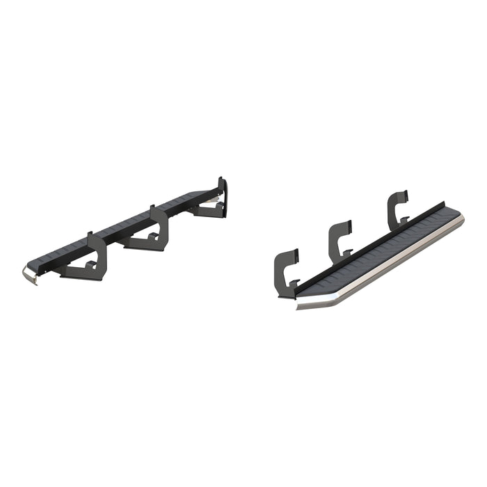ARIES 2051004 AeroTread 5" x 76" Polish Stainless Running Boards, Select Cadillac, Chevy, GMC for Select Chevrolet Tahoe
