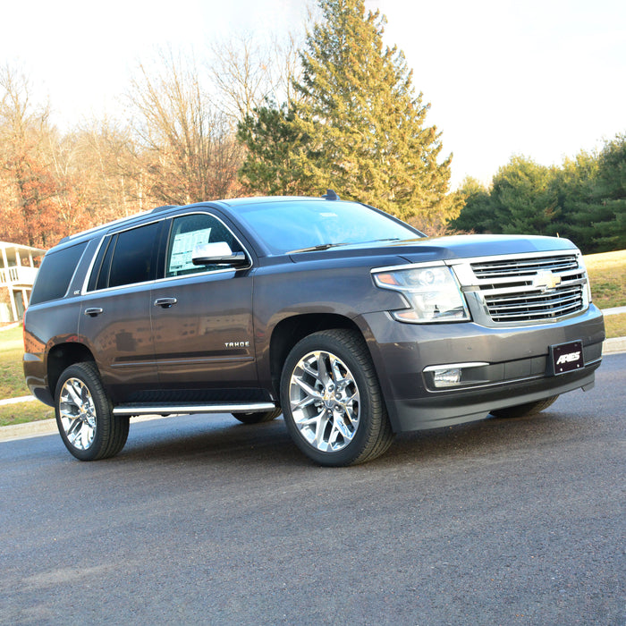 ARIES 2051004 AeroTread 5" x 76" Polish Stainless Running Boards, Select Cadillac, Chevy, GMC for Select Chevrolet Tahoe