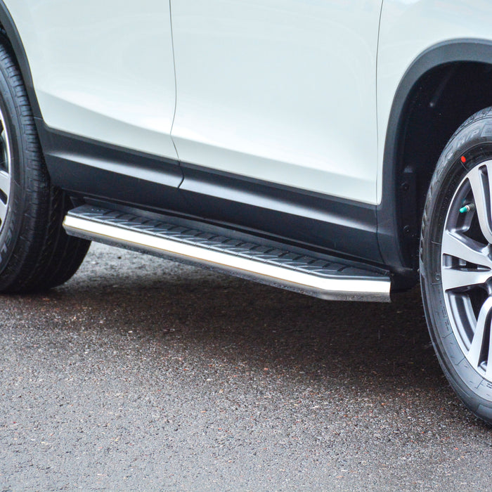 ARIES 2051006 AeroTread 5" x 67" Polished Stainless Running Boards, Select Honda Pilot for Select Honda Pilot