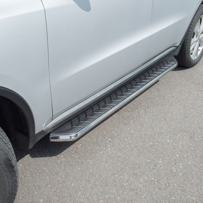 ARIES 2051031 AeroTread 5" x 73" Polished Stainless Running Boards, Select Dodge Durango for Select Dodge Durango