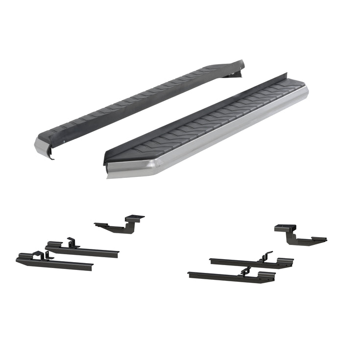 ARIES 2051037 AeroTread 5" x 70" Polished Stainless Running Boards, Select Nissan Rogue for Select Nissan Rogue