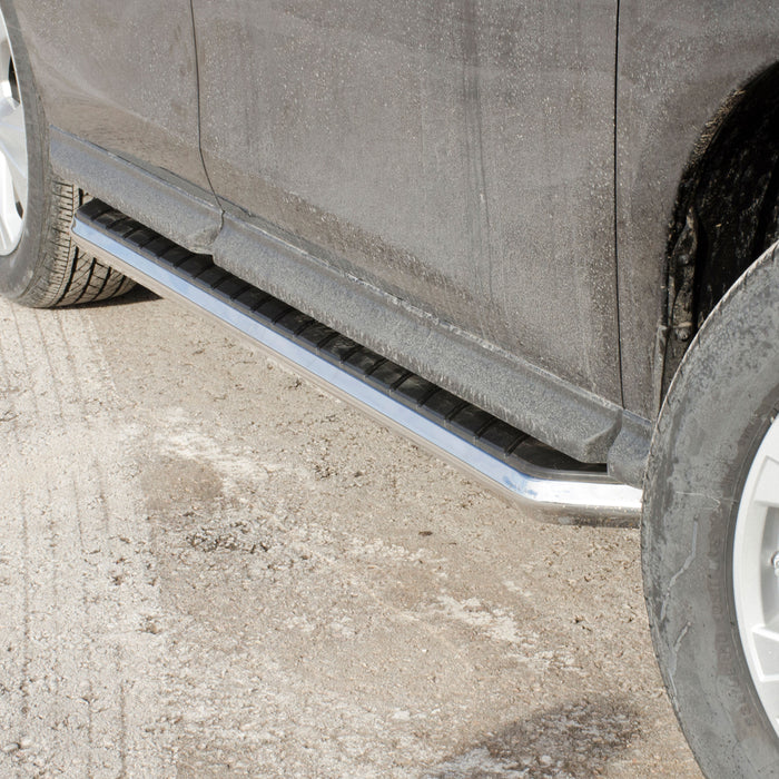 ARIES 2051038 AeroTread 5" x 73" Polished Stainless Running Boards, Select Nissan Pathfinder for Select Nissan Pathfinder