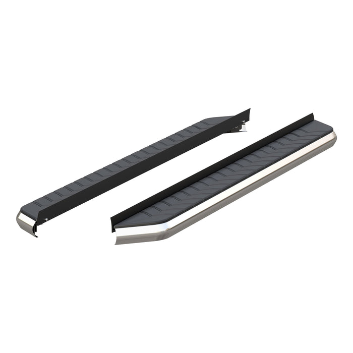 ARIES 2051870 AeroTread 5" x 70" Polished Stainless Running Boards (No Brackets) for Select Toyota Highlander