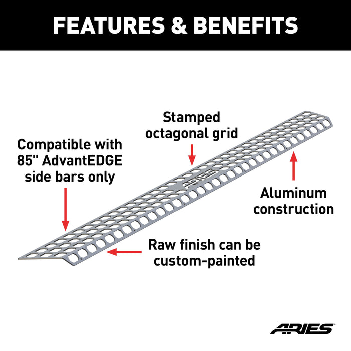 ARIES 2055185 AdvantEDGE Paintable Step Pad for 85" Board