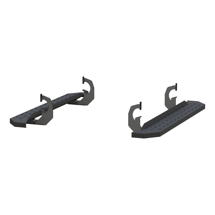 ARIES 2055510 RidgeStep 6-1/2" x 53" Black Steel Running Boards, Select Silverado, Sierra for Select Chevrolet Silverado 2500 HD