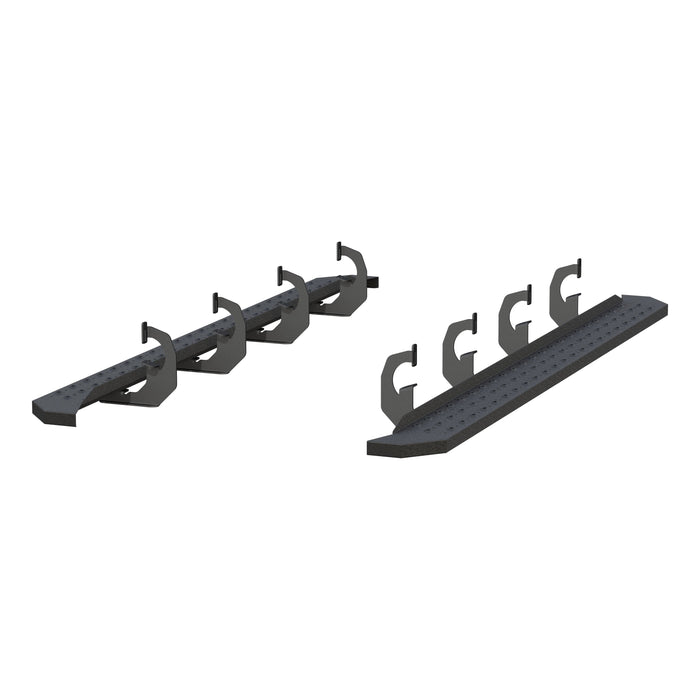 ARIES 2055512 RidgeStep 6-1/2" x 91" Running Boards, Select Silverado, Suburban, Sierra, Yukon for Select Chevrolet Silverado 2500 HD