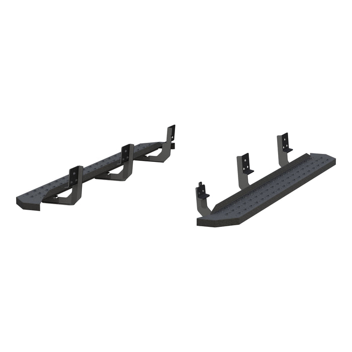 ARIES 2055514 RidgeStep 6-1/2" x 75" Black Steel Running Boards, Select Dodge, Ram 1500 for Select Ram 1500
