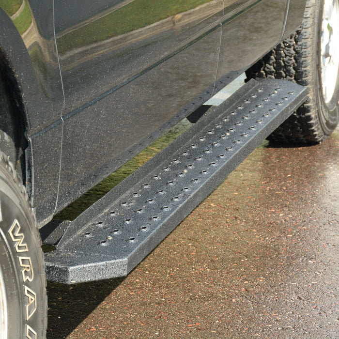 ARIES 2055518 RidgeStep 6-1/2" x 91" Black Steel Running Boards, Select Ford F-150 for Select Ford F-150