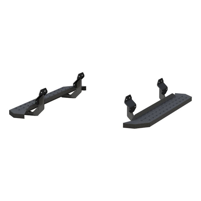 ARIES 2055520 RidgeStep 6-1/2" x 53" Black Steel Running Boards, Select Ford F-Series for Select Ford F-150