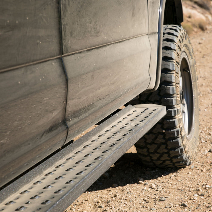 ARIES 2055521 RidgeStep 6-1/2" x 85" Black Steel Running Boards, Select Ford F-Series for Select Ford F-150