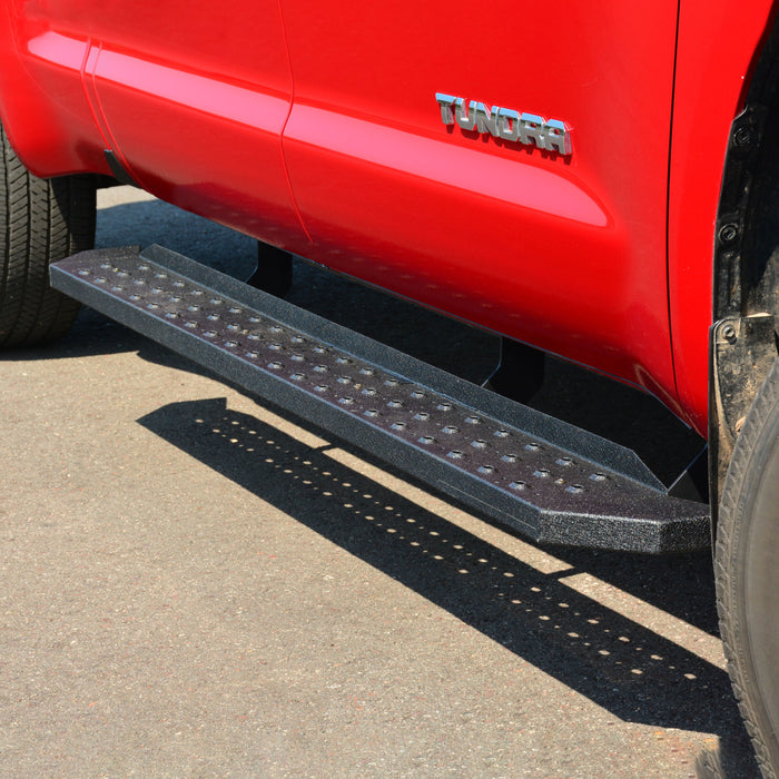 ARIES 2055528 RidgeStep 6-1/2" x 85" Black Steel Running Boards, Select Toyota Tundra for Select Toyota Tundra