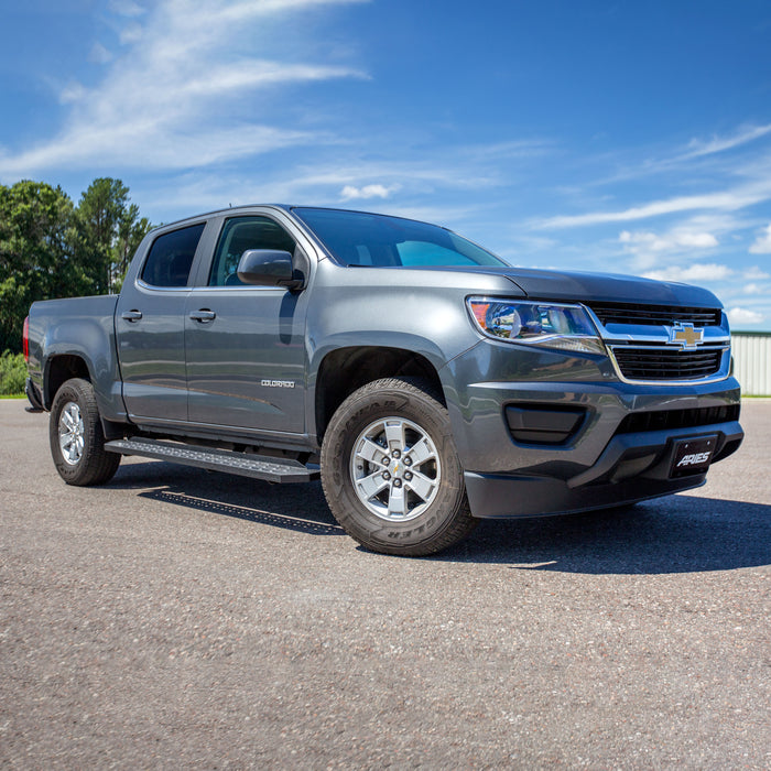 ARIES 2055533 RidgeStep 6-1/2" x 85" Black Steel Running Boards, Select Colorado, Canyon for Select Chevrolet Colorado