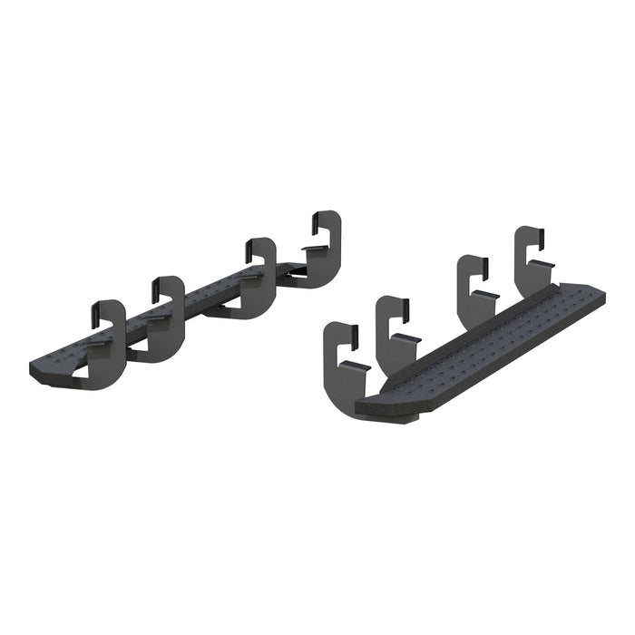 ARIES 2055551 RidgeStep 6-1/2" x 75" Black Steel Running Boards, Select Silverado, Sierra Crew for Select Chevrolet Silverado 1500