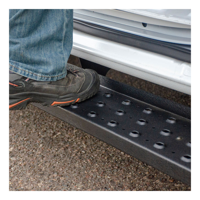 ARIES 2055552 RidgeStep 6-1/2" x 85" Black Steel Running Boards, Select Ford Ranger Crew Cab for Select Ford Ranger