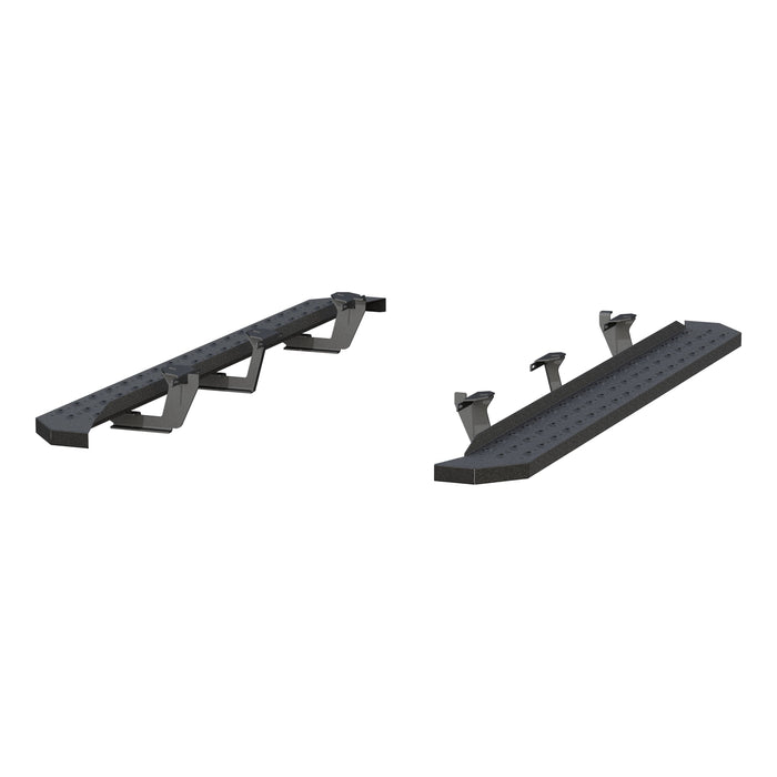 ARIES 2055553 RidgeStep 6-1/2" x 75" Black Steel Running Boards, Select Dodge Durango for Select Dodge Durango