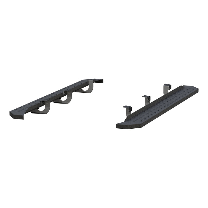 ARIES 2055554 RidgeStep 6-1/2" x 75" Black Steel Running Boards, Select Ford Explorer for Select Ford Explorer