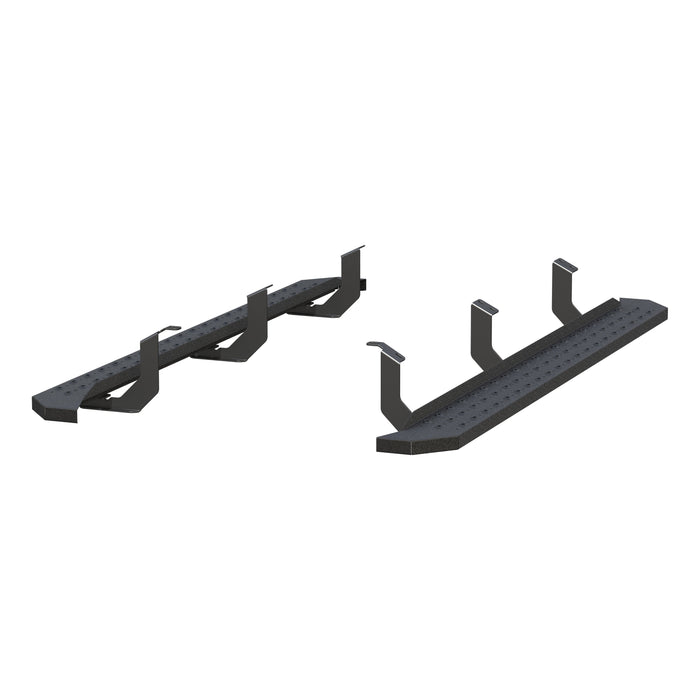 ARIES 2055555 RidgeStep Black Steel 6-1/2 x 85-Inch Truck Running Boards, Select Toyota Tundra Crew Cab for Select Toyota Tundra