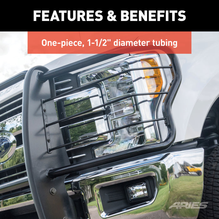 ARIES 2058 Black Steel Grille Guard, Select Toyota 4Runner for Select Toyota 4Runner