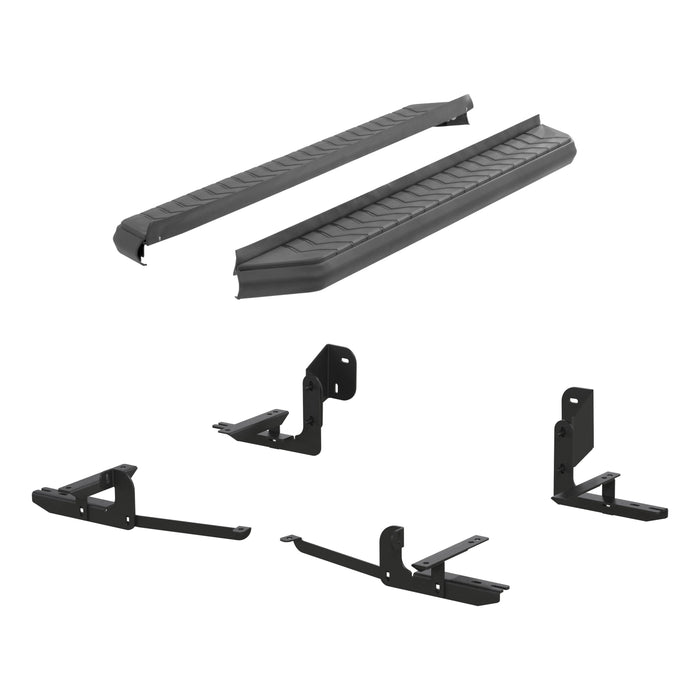 ARIES 2061011 AeroTread 5" x 70" Black Stainless Running Boards, Select Nissan Pathfinder for Select Nissan Pathfinder