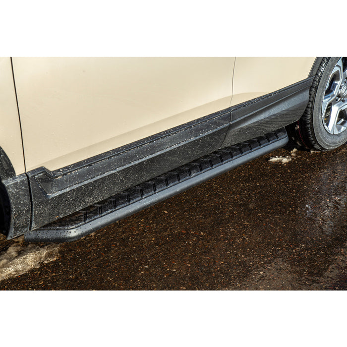 ARIES 2061031 AeroTread 5" x 73" Black Stainless Running Boards, Select Dodge Durango for Select Dodge Durango