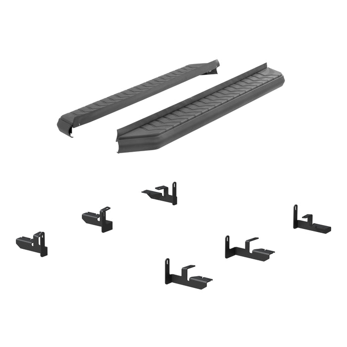 ARIES 2061038 AeroTread 5" x 73" Black Stainless Running Boards, Select Nissan Pathfinder for Select Nissan Pathfinder