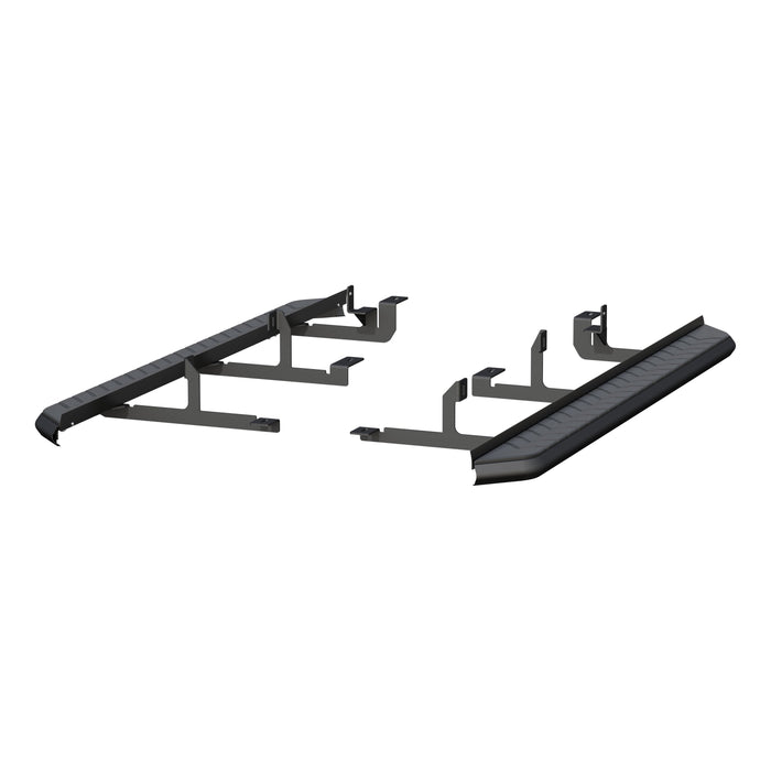 ARIES 2061041 AeroTread 5" x 73" Black Stainless Running Boards, Select Chevrolet Blazer for Select Chevrolet Blazer