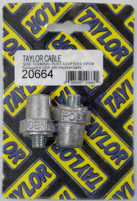 Taylor Cable 20664 Battery Charging Post Adapter; Positive/Negative; Red/Black; Pair; - Truck Part Superstore