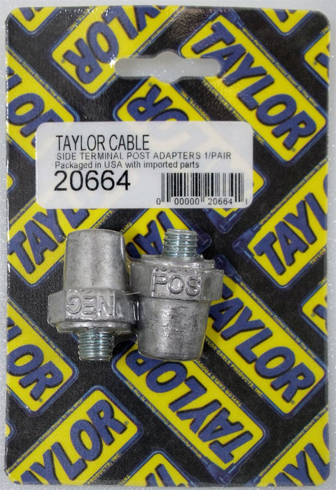 Taylor Cable 20664 Battery Charging Post Adapter; Positive/Negative; Red/Black; Pair; - Truck Part Superstore