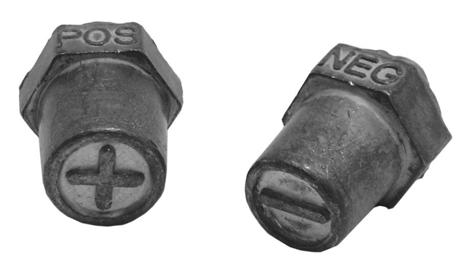 Taylor Cable 20664 Battery Charging Post Adapter; Positive/Negative; Red/Black; Pair; - Truck Part Superstore