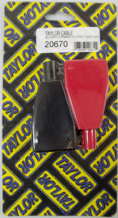 Taylor Cable 20670 Battery Terminal Cover; 4-6 ga; 1 Red; 1 Black; - Truck Part Superstore