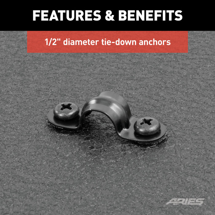 ARIES 2070465 Black Aluminum Security Cargo Lid, Select Jeep JK Unlimited for Select Jeep Wrangler