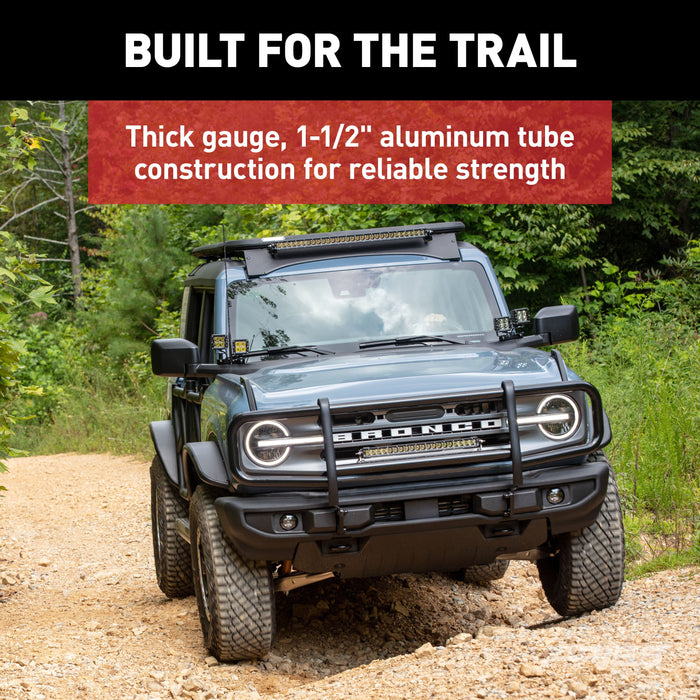 ARIES 2070610 Textured Black Aluminum Platform Roof Rack Cargo Carrier, Fits Select Ford Bronco 4-Door for Select Ford Bronco