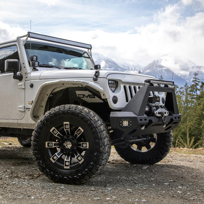 ARIES 2081001 TrailChaser Jeep Wrangler JK Aluminum Front Bumper Center Section for Select Jeep Wrangler