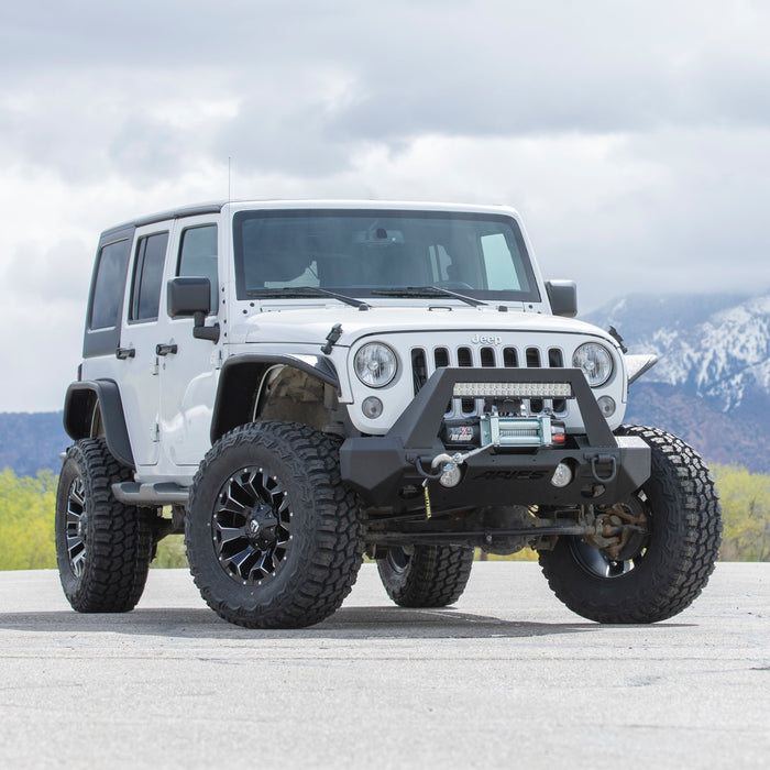 ARIES 2081207 TrailChaser Jeep Wrangler, Gladiator Aluminum Front Bumper Corners for Select Jeep Wrangler