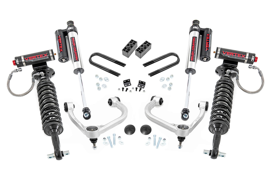 Rough Country 41450 3 Inch Lift Kit - Fabbed UCA - Vertex - Ford F-150 4WD (2021-2023) - Truck Part Superstore