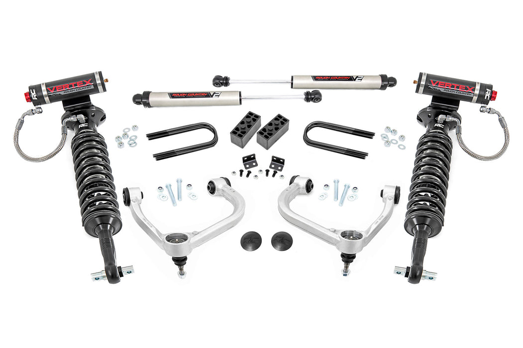 Rough Country 41457 3 Inch Lift Kit - Fabbed UCA - Vertex/V2 - Ford F-150 4WD (21-23) - Truck Part Superstore