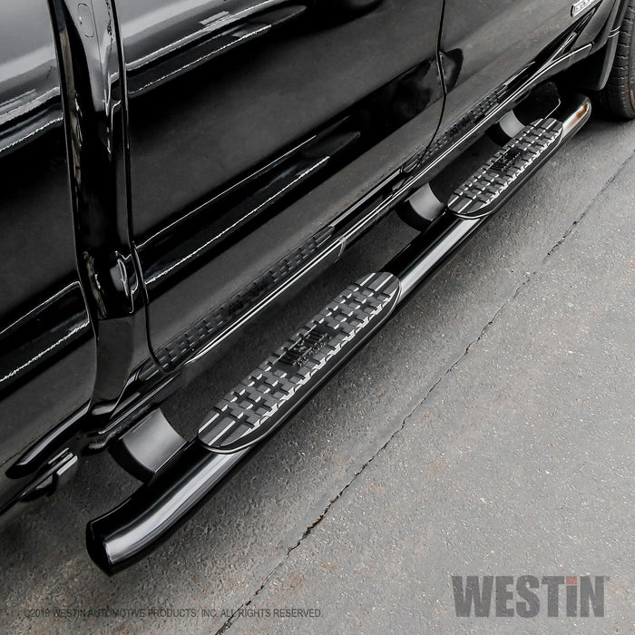 Westin 21-24125 PRO TRAXX 4 Oval Nerf Step Bars; Black Powdercoat; Incl. Mount Kit And Hardware; - Truck Part Superstore
