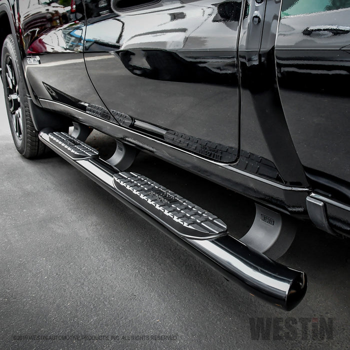 Westin 21-24125 PRO TRAXX 4 Oval Nerf Step Bars; Black Powdercoat; Incl. Mount Kit And Hardware; - Truck Part Superstore