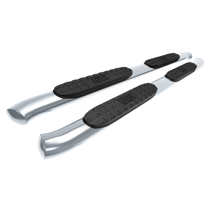 Westin 21-24220 PRO TRAXX 4 Oval Nerf Step Bars; Stainless Steel; Polished; - Truck Part Superstore