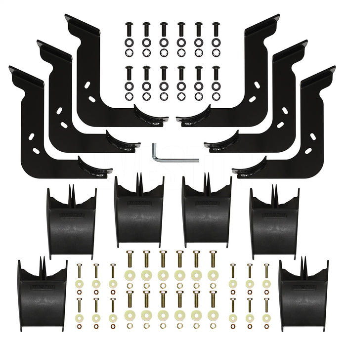 Westin 21-24235 PRO TRAXX 4 Oval Nerf Step Bars; Black Powder Coat; - Truck Part Superstore