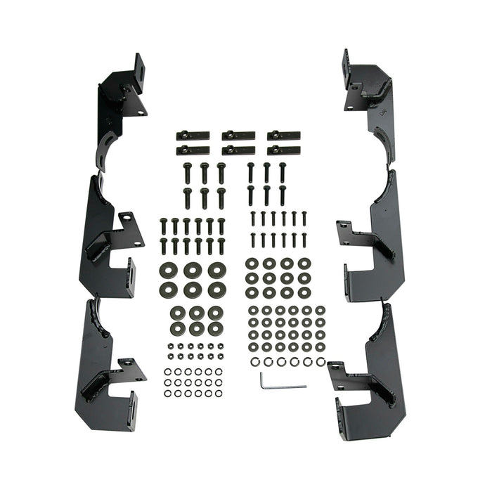 Westin 21-3295 Platinum 4 Oval Nerf Step Bars; Black; Steel; Mount Kit Included; Rocker Mount; - Truck Part Superstore