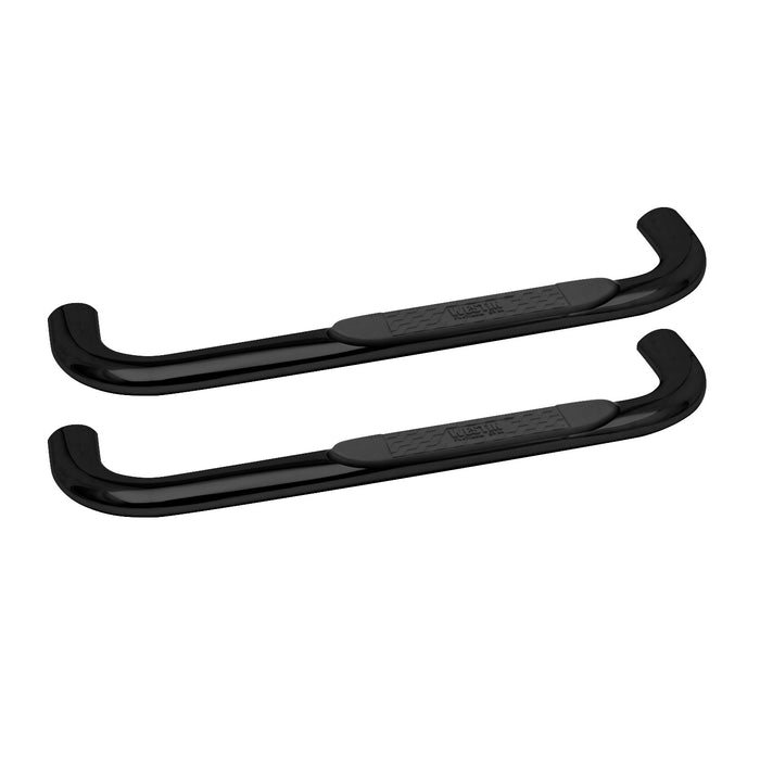 Westin 21-3545 Platinum 4 Oval Nerf Step Bars; Black; Steel; Mount Kit Included; Rocker Mount; - Truck Part Superstore