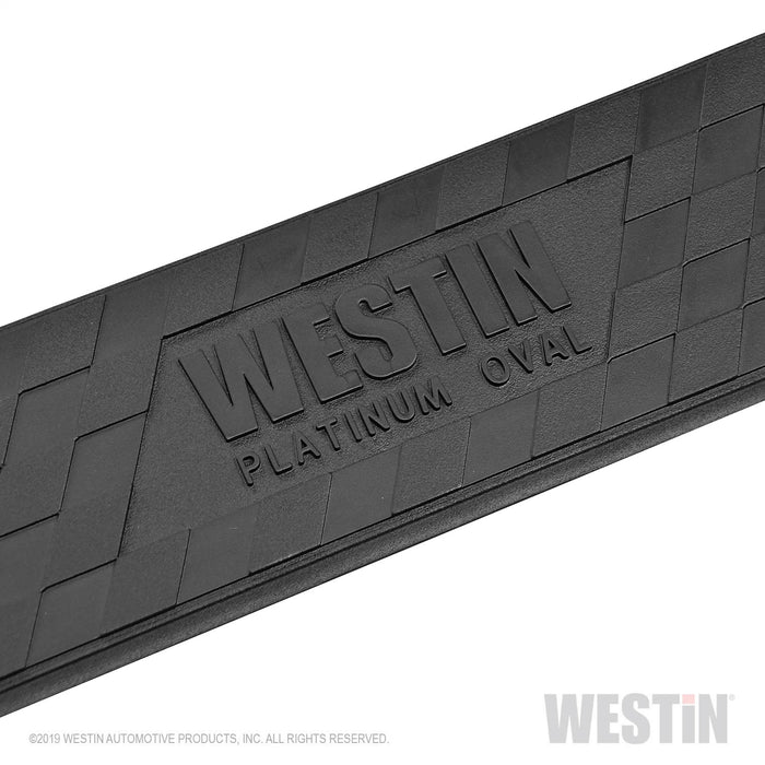 Westin 21-4065 Platinum 4 Oval Nerf Step Bars; Black; - Truck Part Superstore