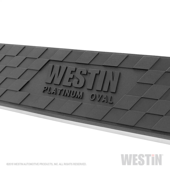 Westin 21-4095 Platinum 4 Oval Nerf Step Bars - Truck Part Superstore