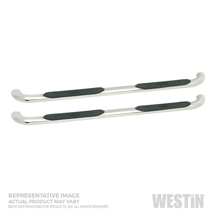 Westin 21-4120 Platinum 4 Oval Nerf Step Bars; Polished Stainless Steel; - Truck Part Superstore