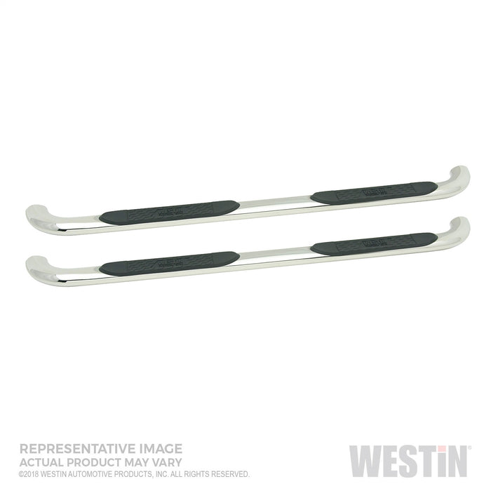 Westin 21-4130 Platinum 4 Oval Nerf Step Bars; Stainless Steel; For Double Cab; - Truck Part Superstore