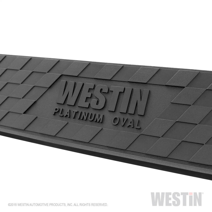 Westin 21-4135 Platinum 4 Oval Nerf Step Bars; Black; - Truck Part Superstore
