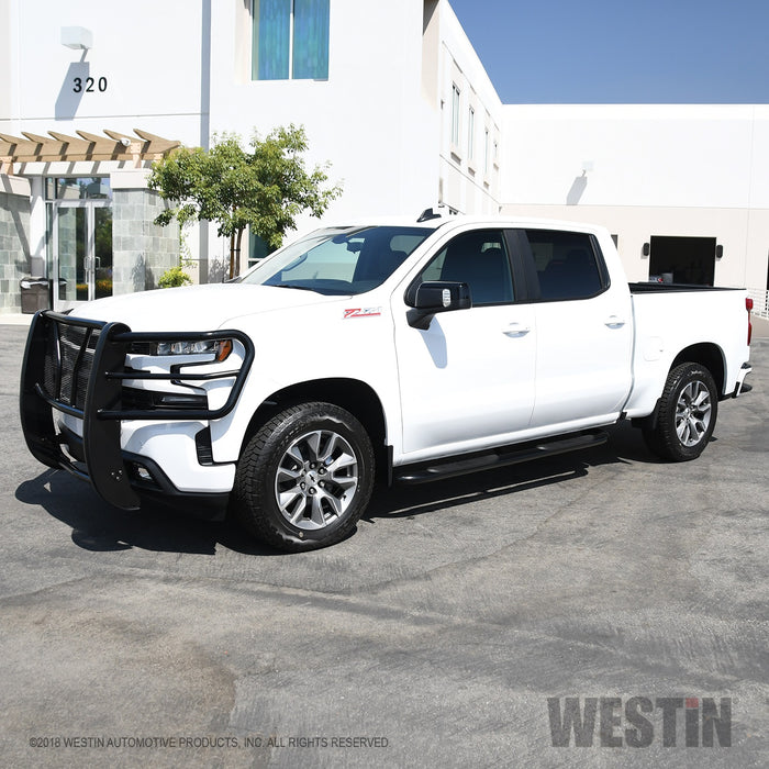 Westin 21-4135 Platinum 4 Oval Nerf Step Bars; Black; - Truck Part Superstore