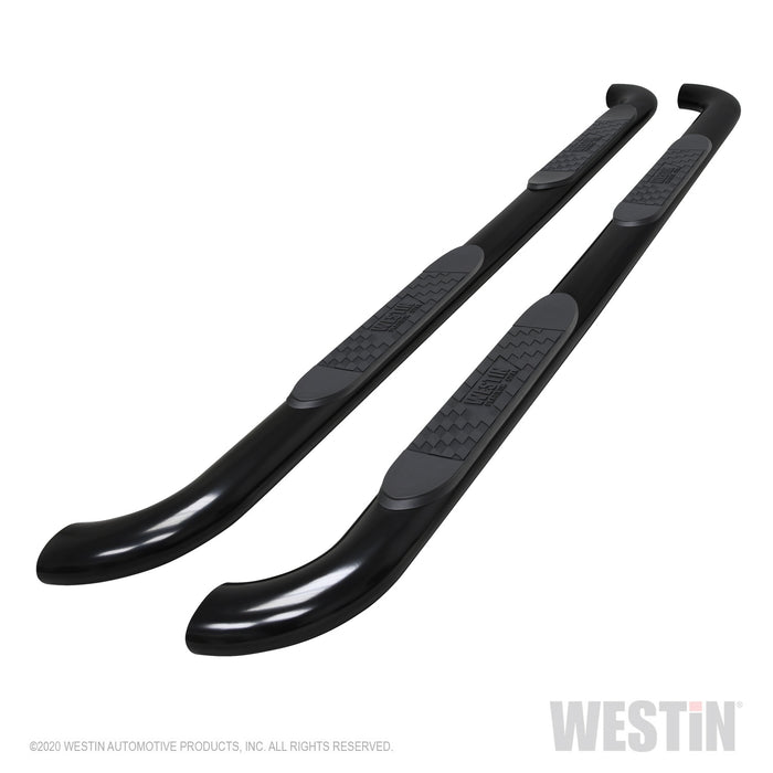 Westin 21-4165 Platinum 4 Oval Nerf Step Bars; Black; Steel; - Truck Part Superstore