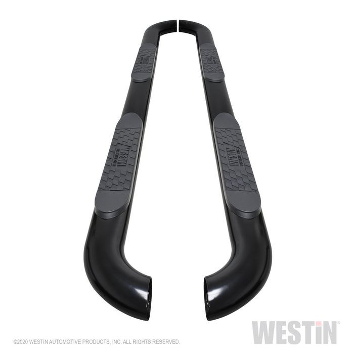 Westin 21-4165 Platinum 4 Oval Nerf Step Bars; Black; Steel; - Truck Part Superstore